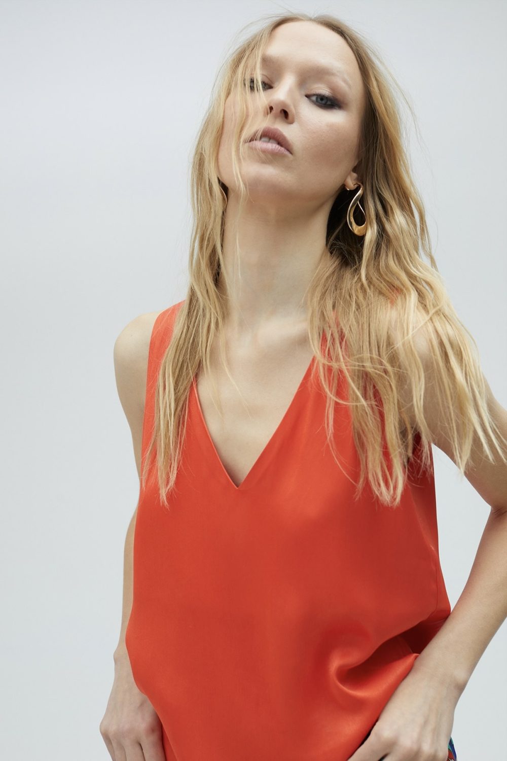 Basic Strappy Top Orange