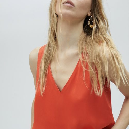 Basic Strappy Top Orange