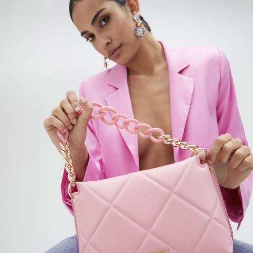 Padded Crossbody Pink Bag
