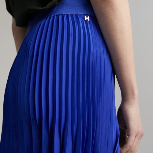 Blue Pleated Skirt