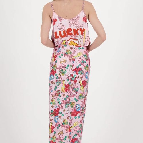 Lucky Me Luna Tie Front Skirt