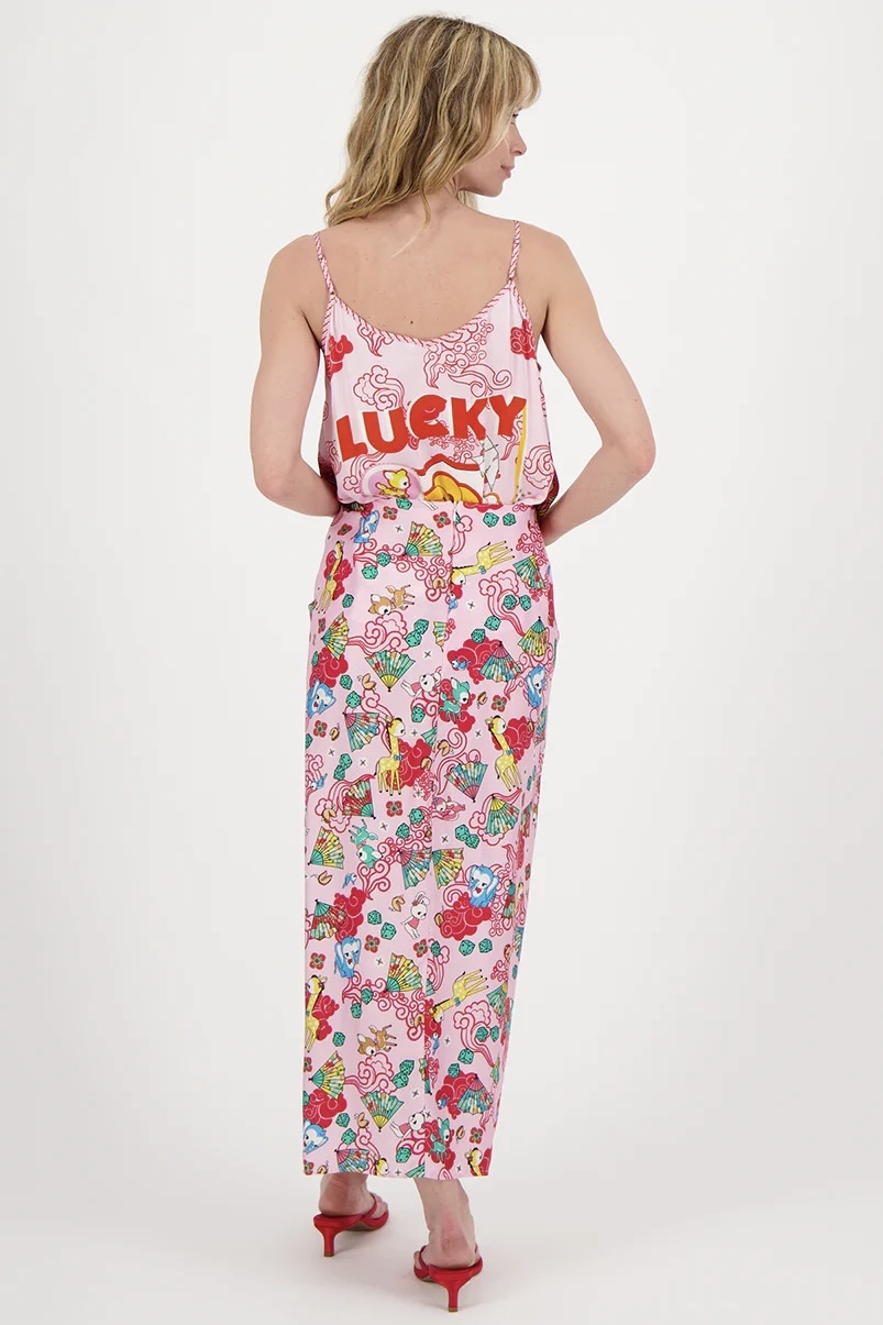 Lucky Me Luna Tie Front Skirt