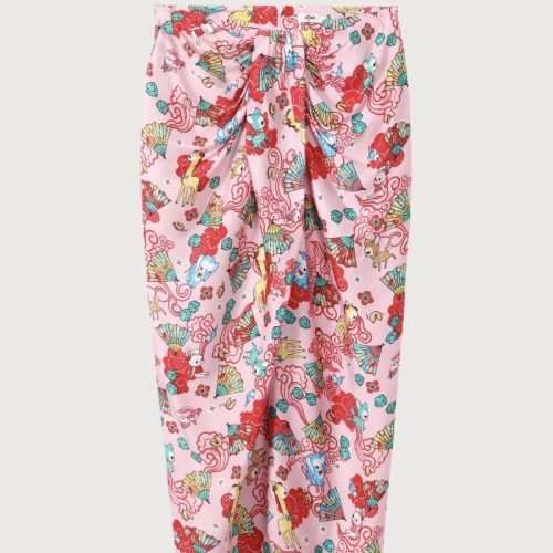 Lucky Me Luna Tie Front Skirt