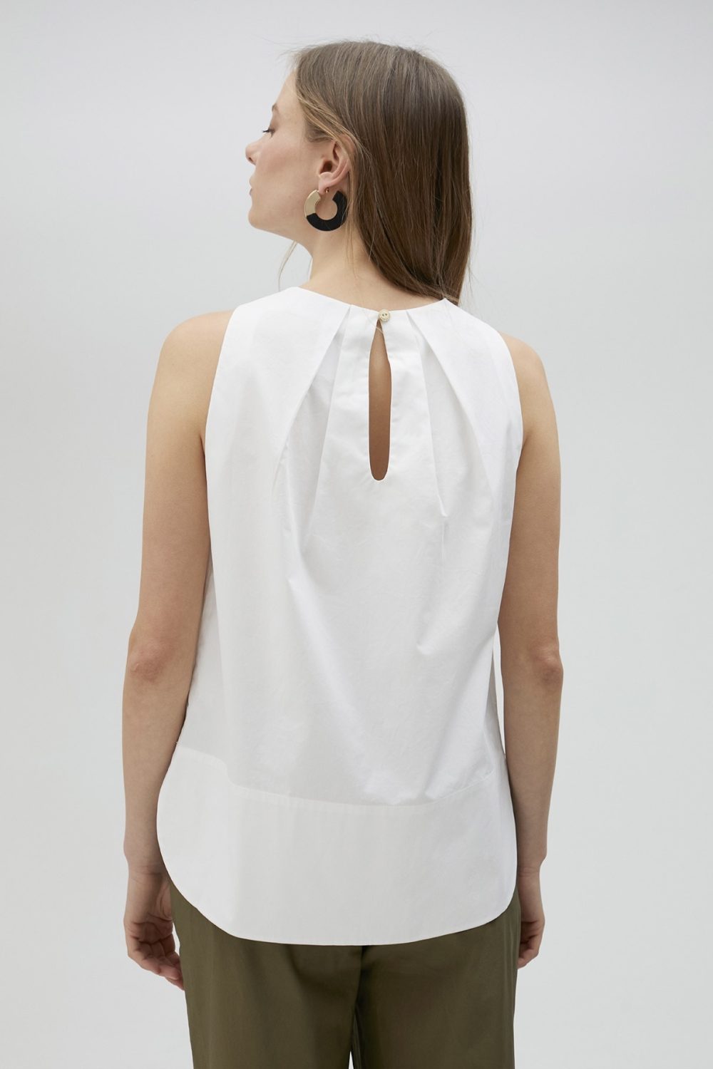 Poplin White Top