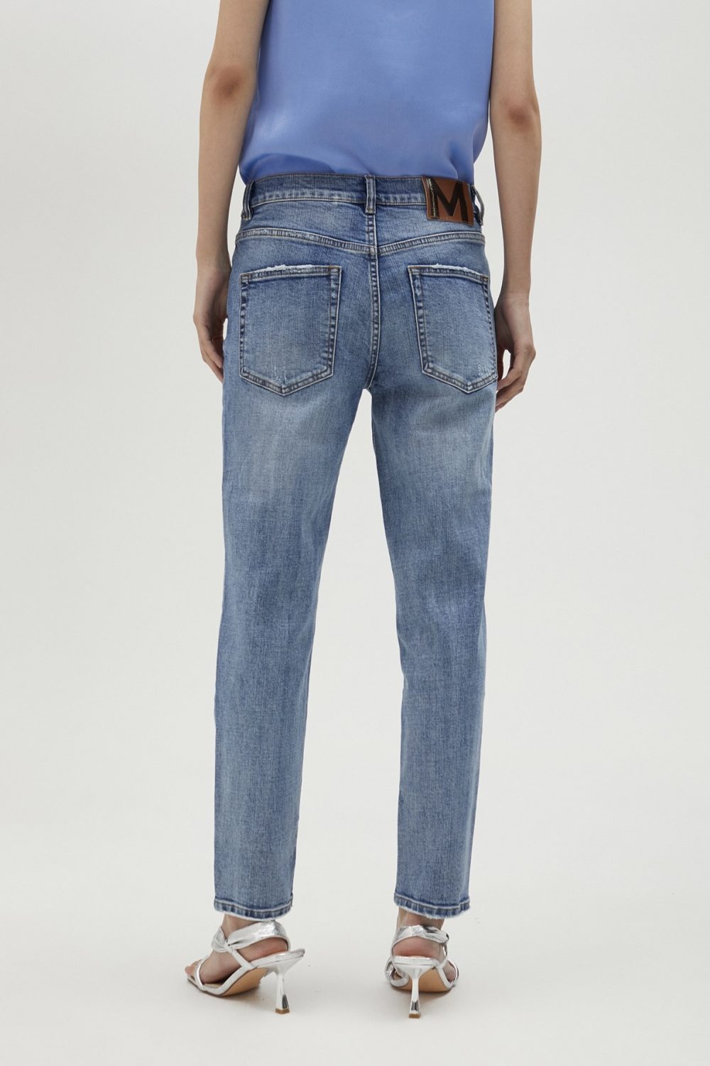5-Pocket Blue Jeans