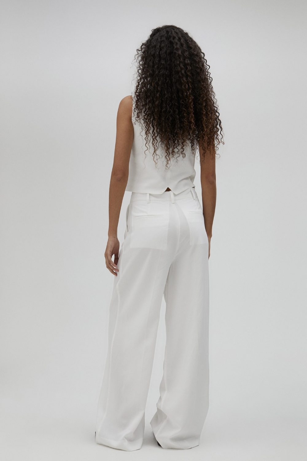 Palazzo White Trousers