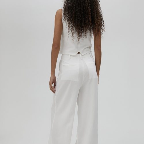 Palazzo White Trousers