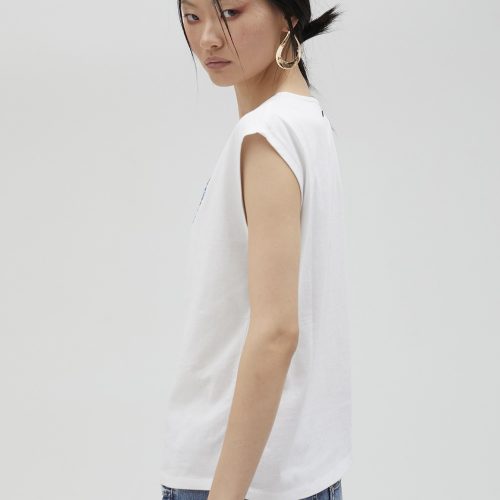 T-shirt with Rhinestone Bird