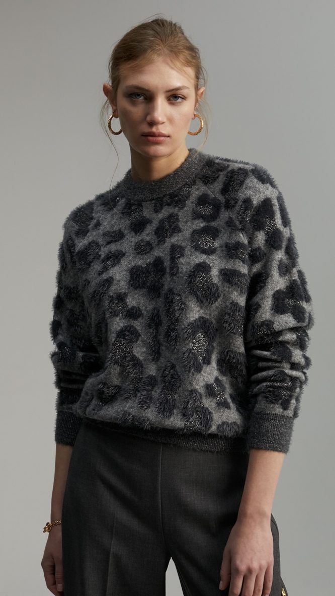 Animal Print Sweater