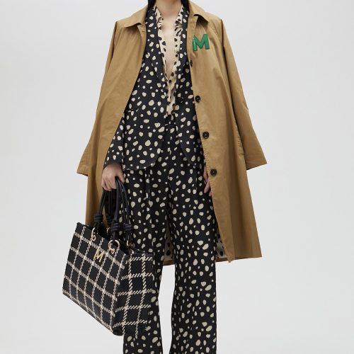 Blazer With Irregular Polka Dots