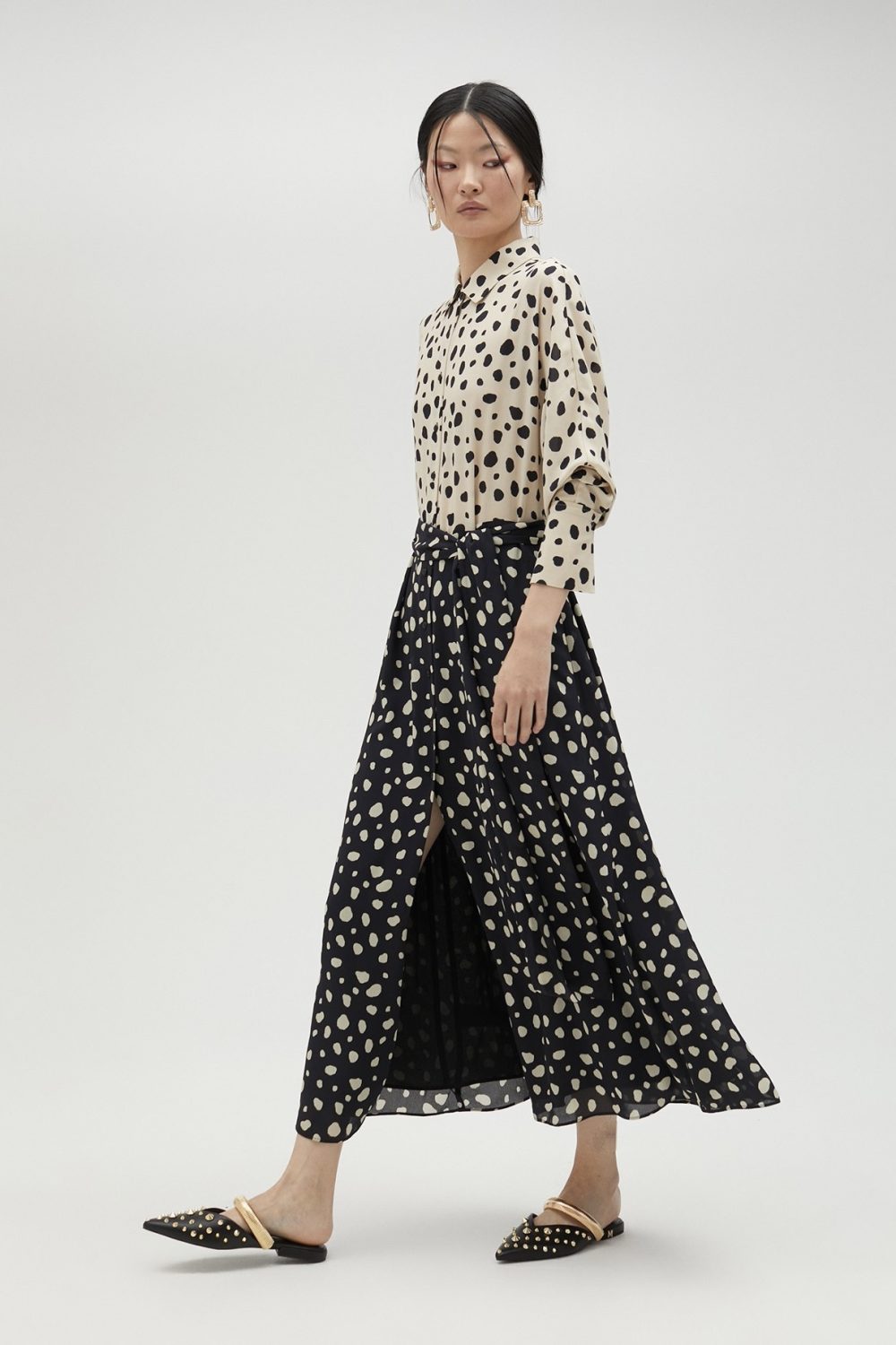 Polka Dot Shirt Dress