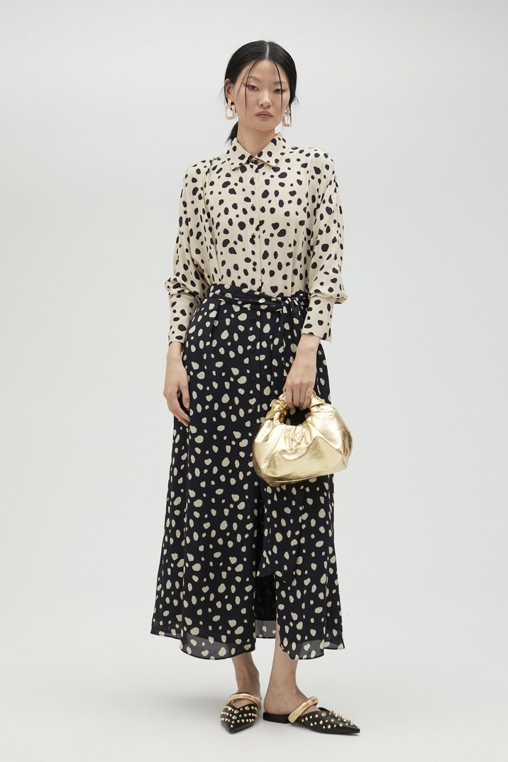 Polka Dot Shirt Dress