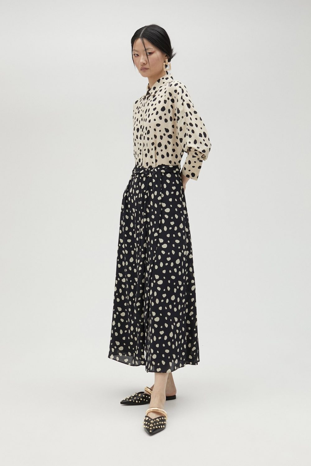 Polka Dot Shirt Dress