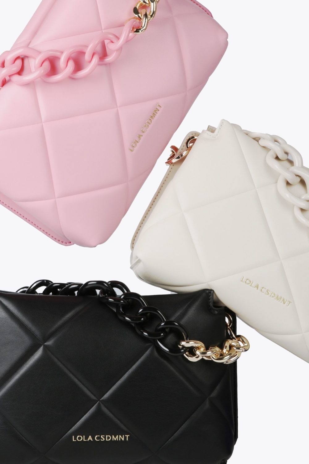 Padded Crossbody Pink Bag