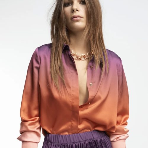 Ombre Satin Shirt