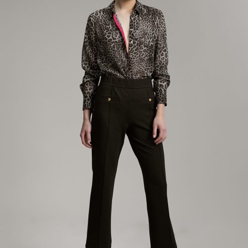 εικόνα-2-2 Deep Grey Trousers with Gold Button