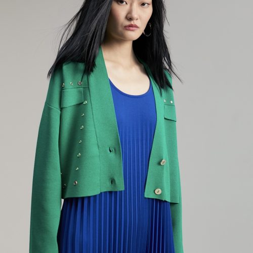 Cardigan With Golden Details