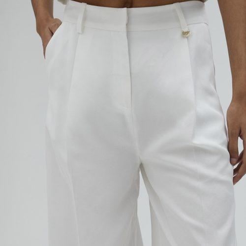 Palazzo White Trousers