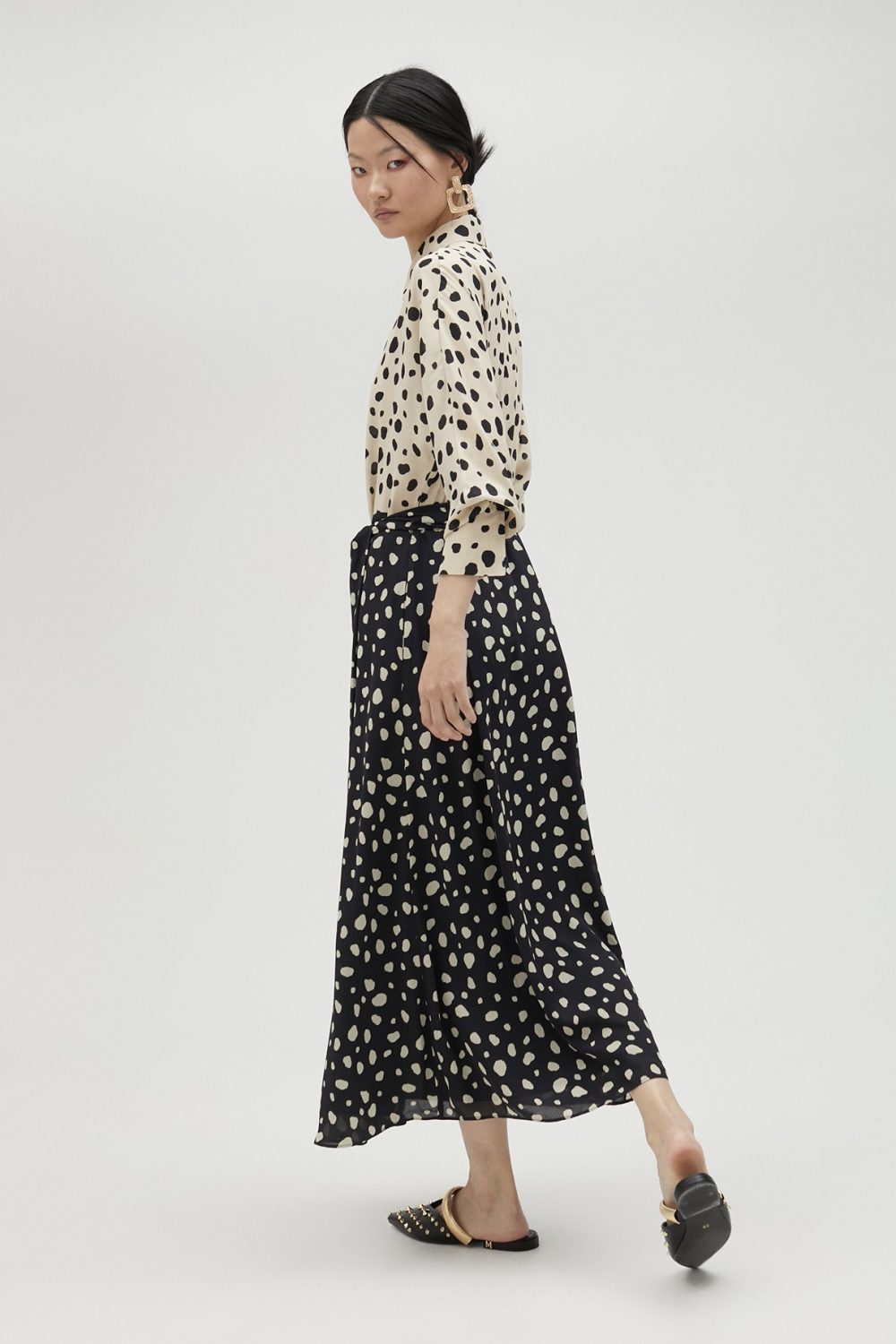 Polka Dot Shirt Dress