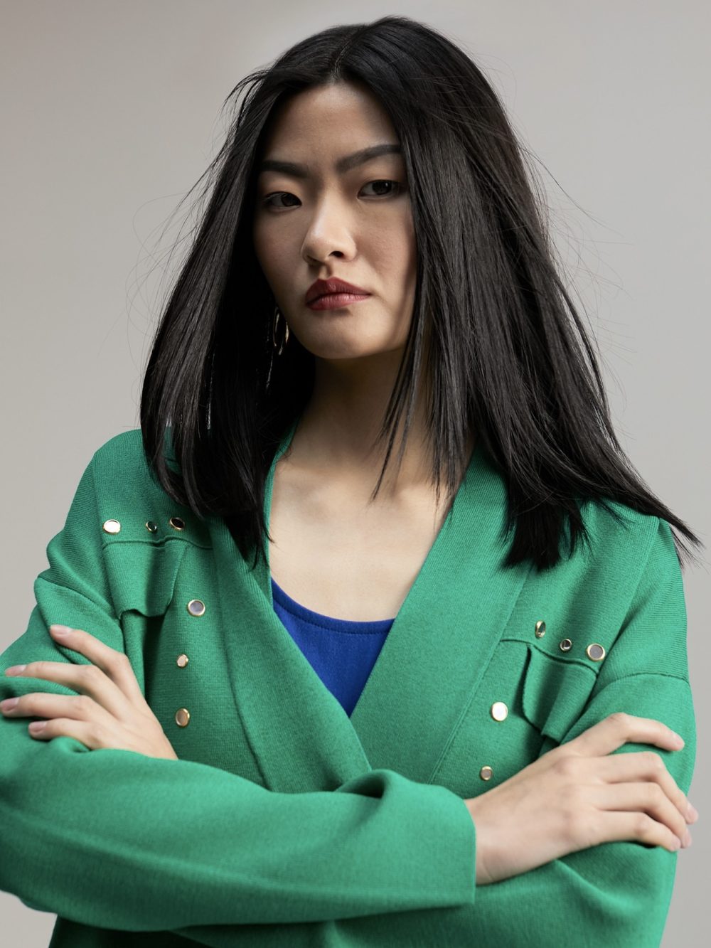 Cardigan With Golden Details