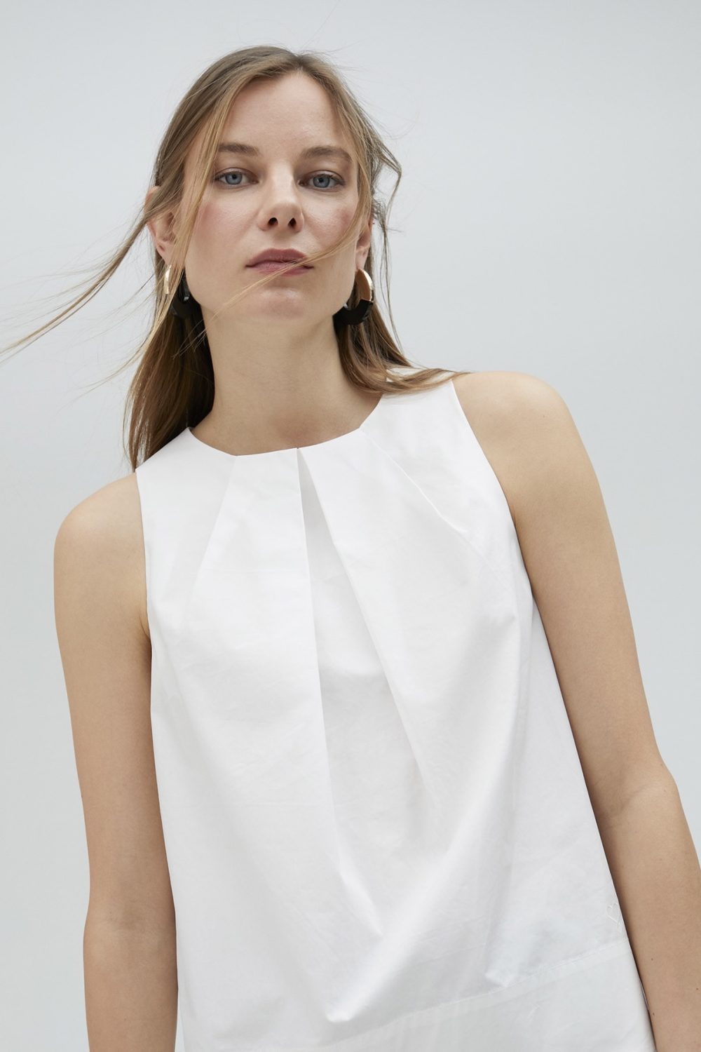 Poplin White Top