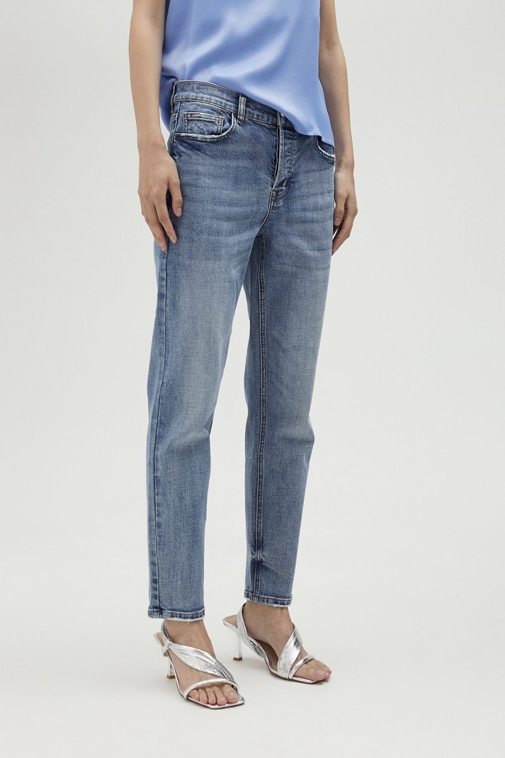 5-Pocket Blue Jeans