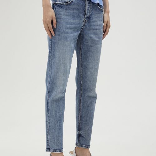5-Pocket Blue Jeans
