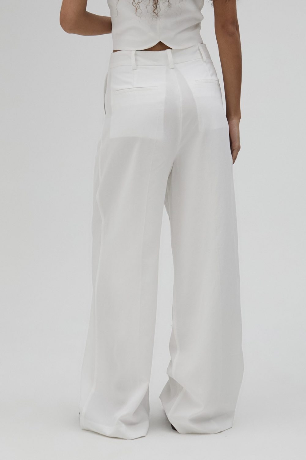 Palazzo White Trousers