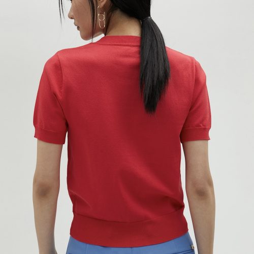 Striped Cardigan With Rhinestones