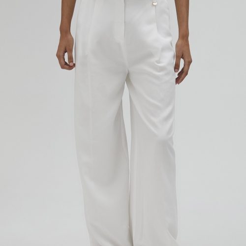 Palazzo White Trousers
