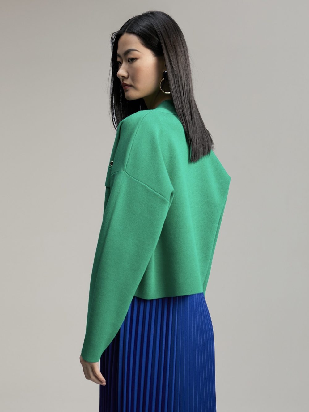 Cardigan With Golden Details