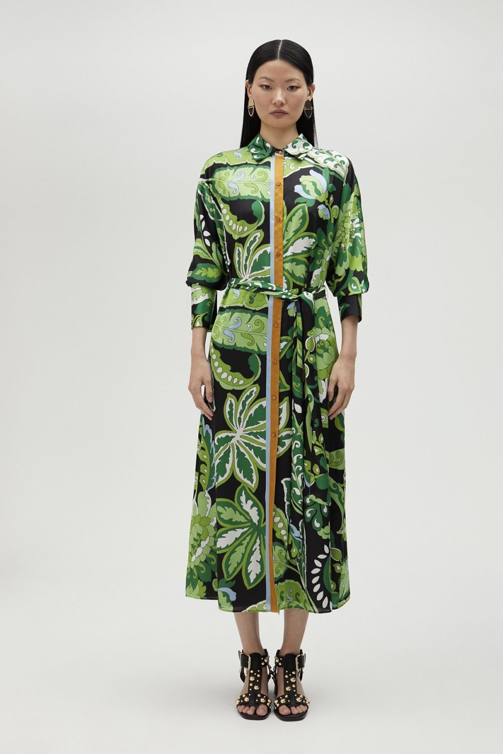 Black Knit Dress With Studs