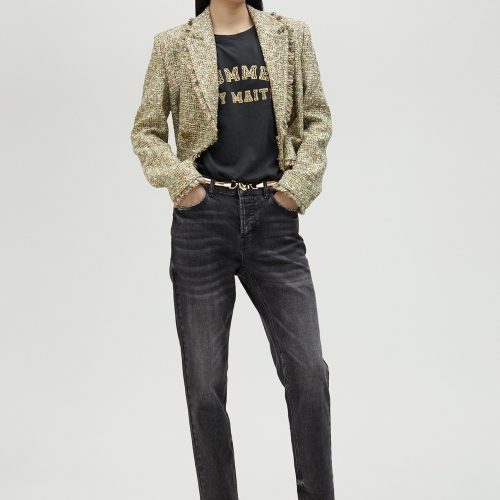 5-Pocket Black Jeans