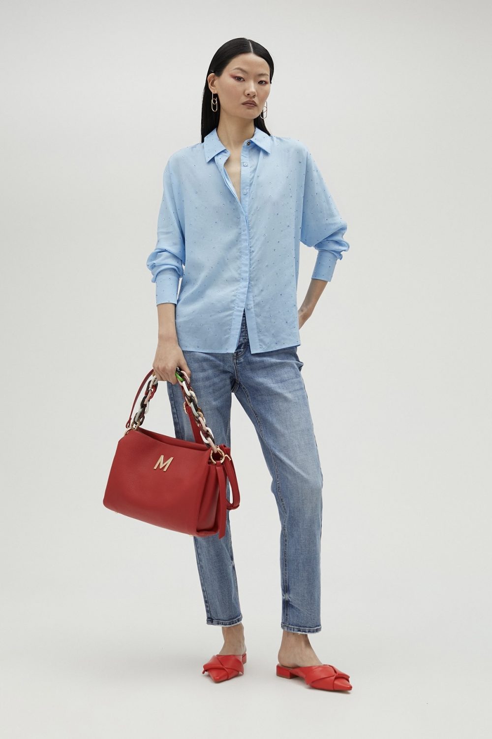 Animal Print Blazer Orange