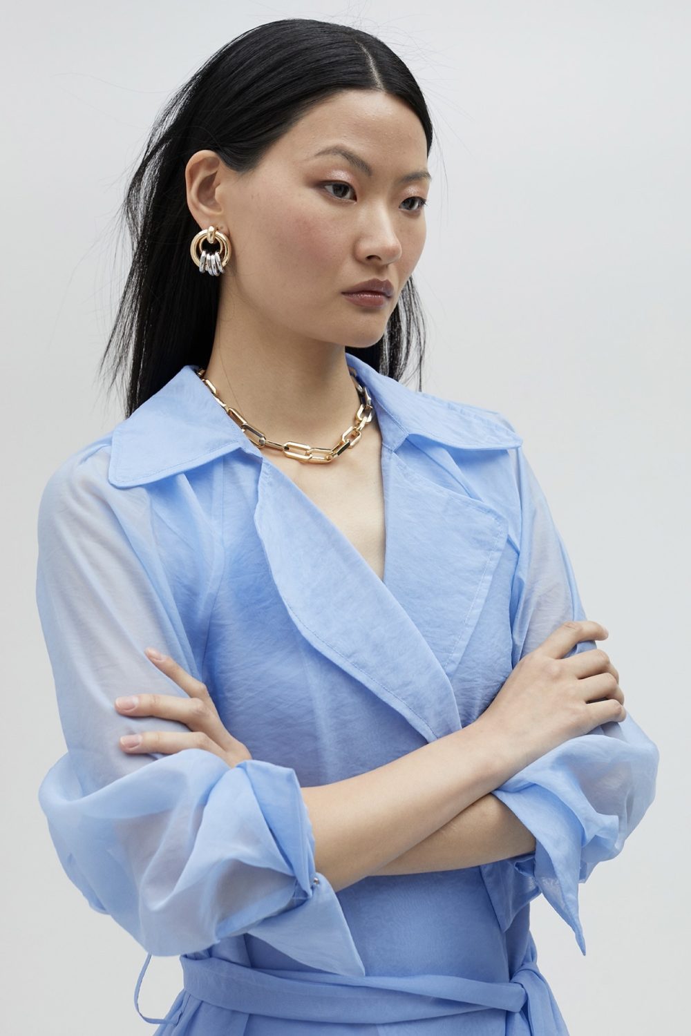 Animal Print Blazer Orange