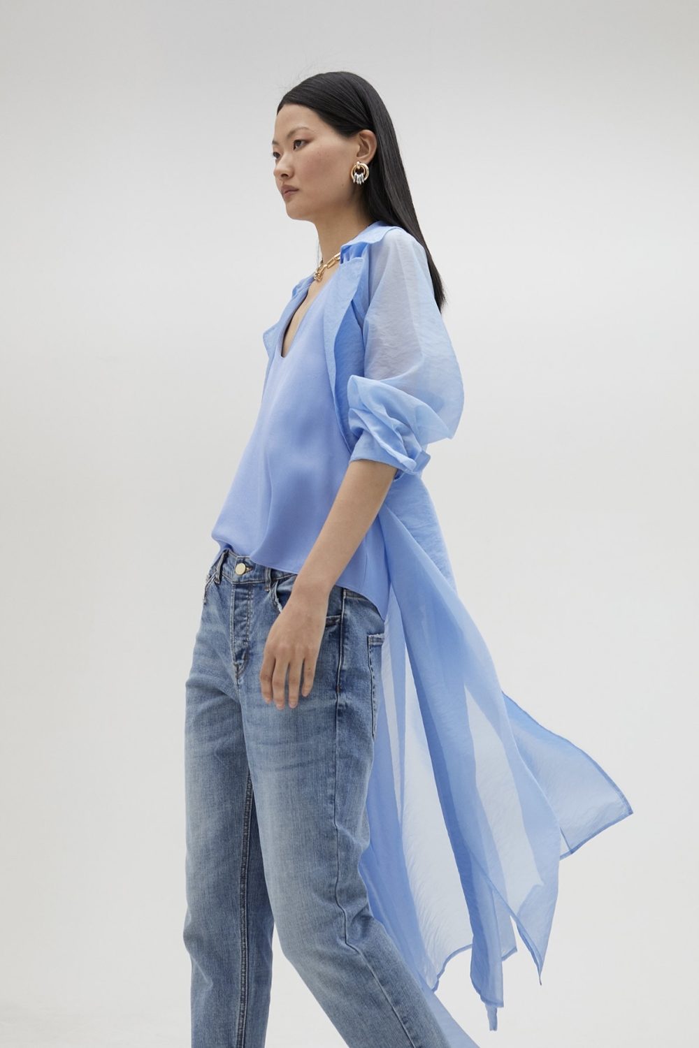 Animal Print Blazer Orange