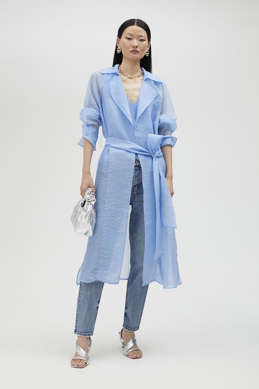 Animal Print Blazer Orange