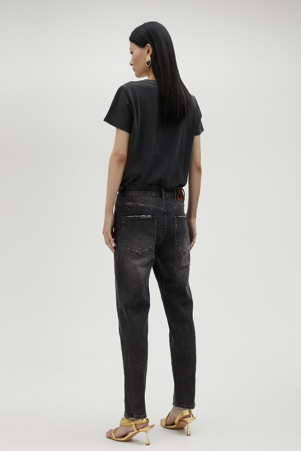 5-Pocket Black Jeans