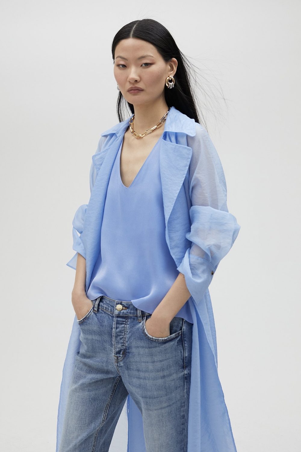 Animal Print Blazer Orange