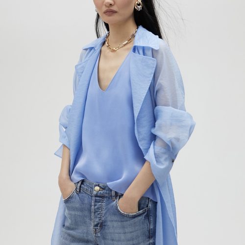 Animal Print Blazer Orange