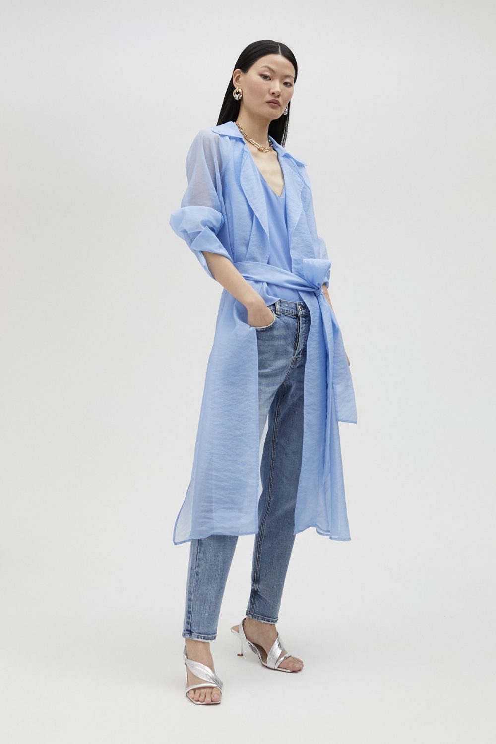 Animal Print Blazer Orange