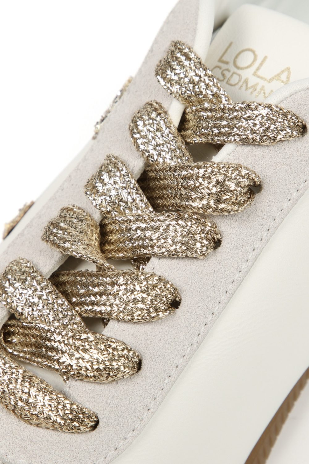 Sneakers with Leopard & Glitter-Effect Details