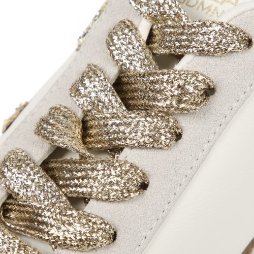 Sneakers with Leopard & Glitter-Effect Details