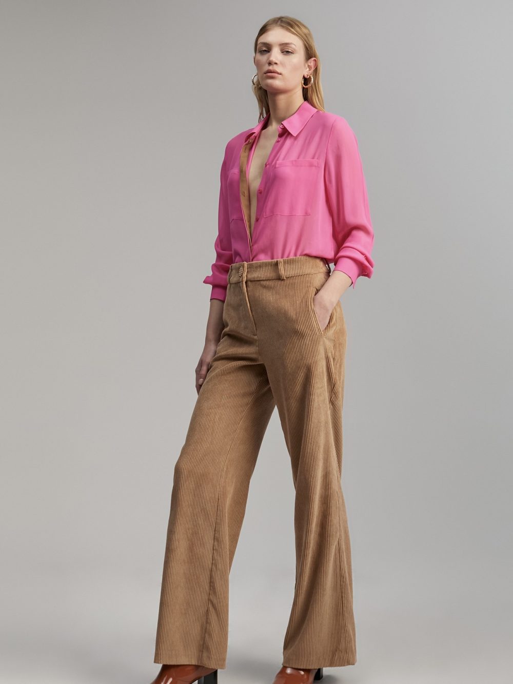Wide Leg Corduroy Pants