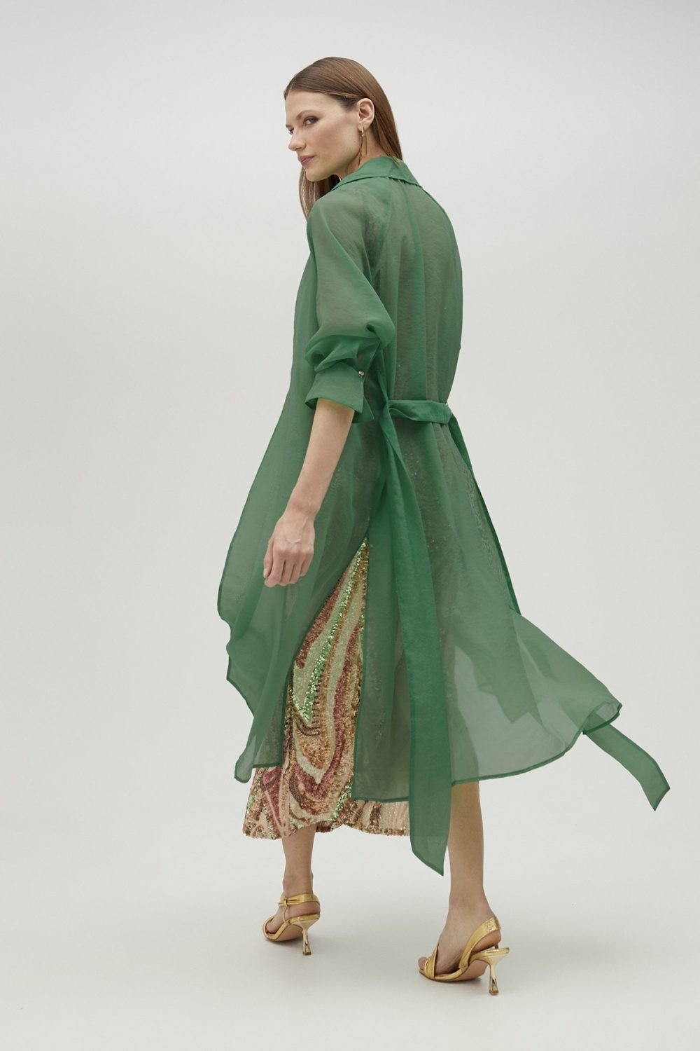 Animal Print Blazer Orange