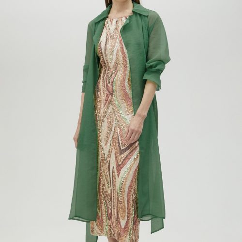 Animal Print Blazer Orange