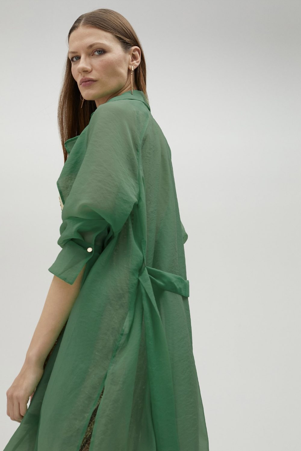 Animal Print Blazer Orange