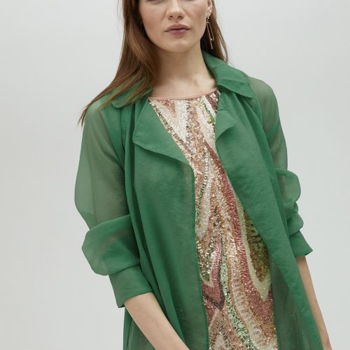 Animal Print Blazer Orange