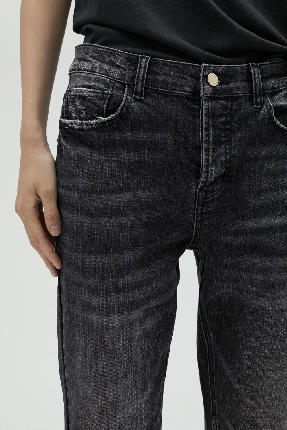 5-Pocket Black Jeans