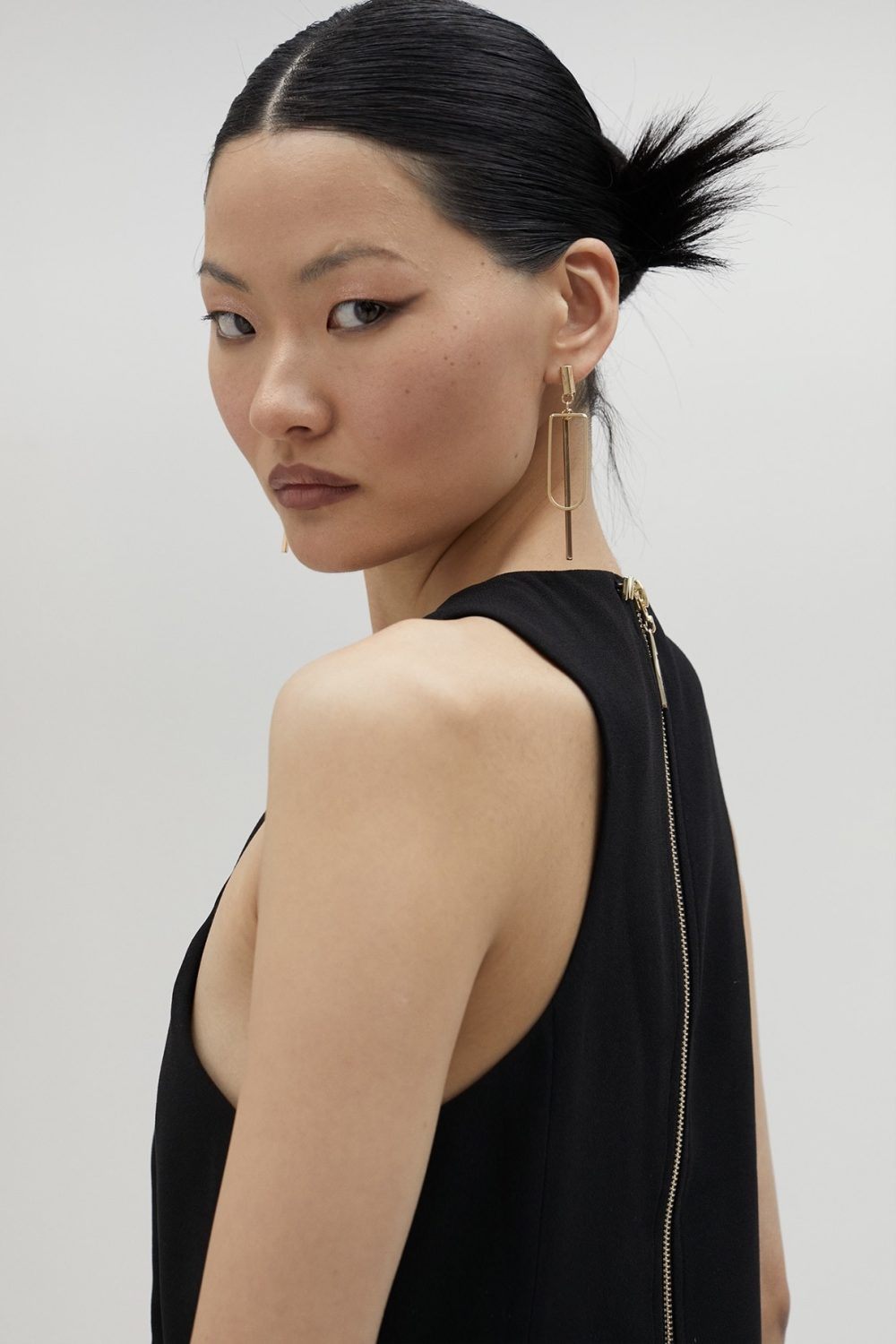 Black Top With Fringing And Rhinestones